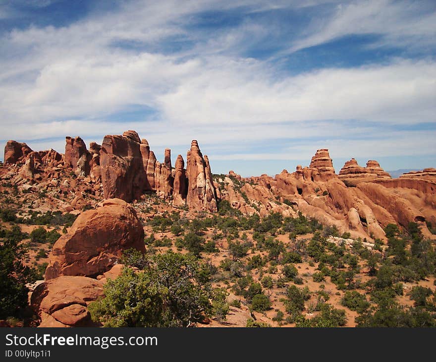 Devils Garden is very popular destination in Arches National Park