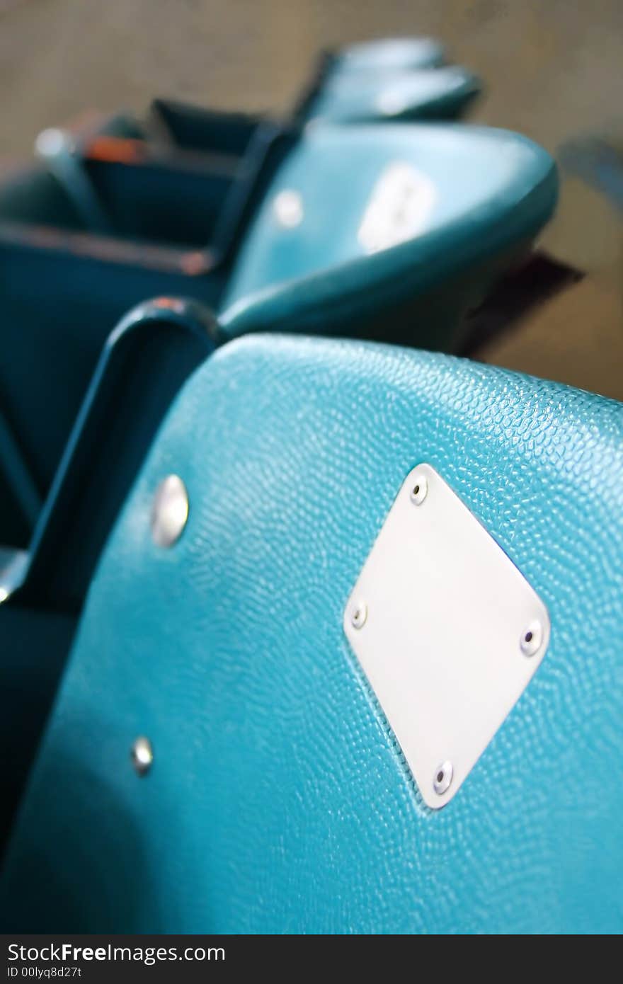 Row of stadium seats