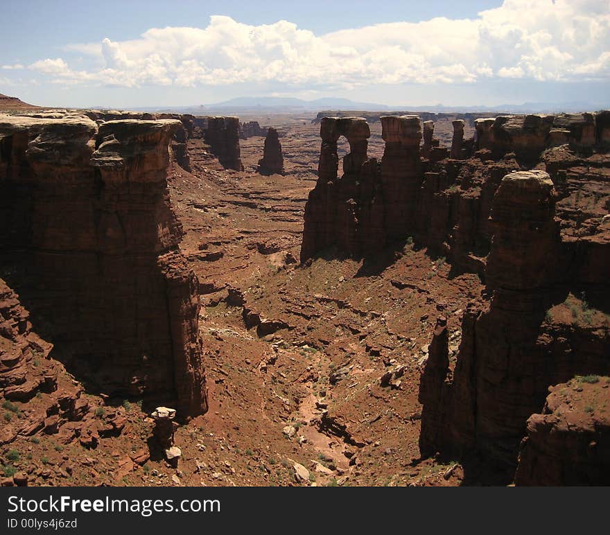 Monument Basin can be found in Canyonlands National Park