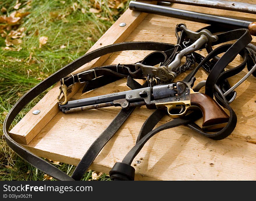 Civil war era black powder handgun