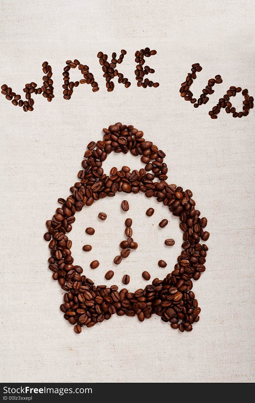 Coffee background: Close-up of a beans, cup, mill. Coffee background: Close-up of a beans, cup, mill