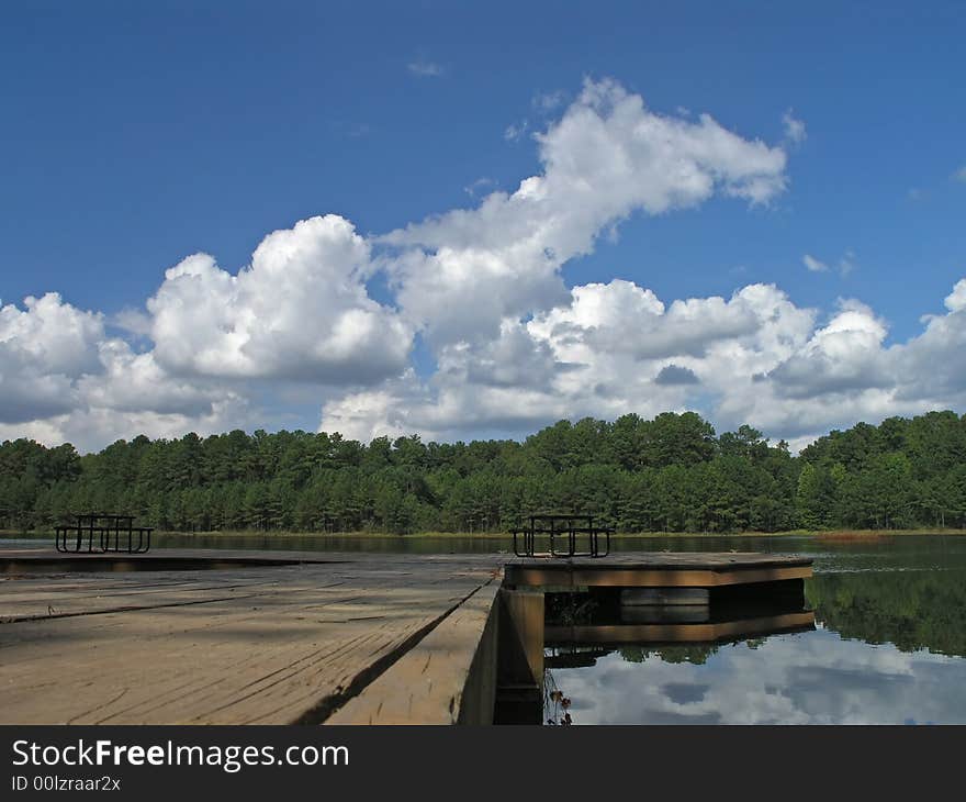 Reflective Clouds and Dock 4