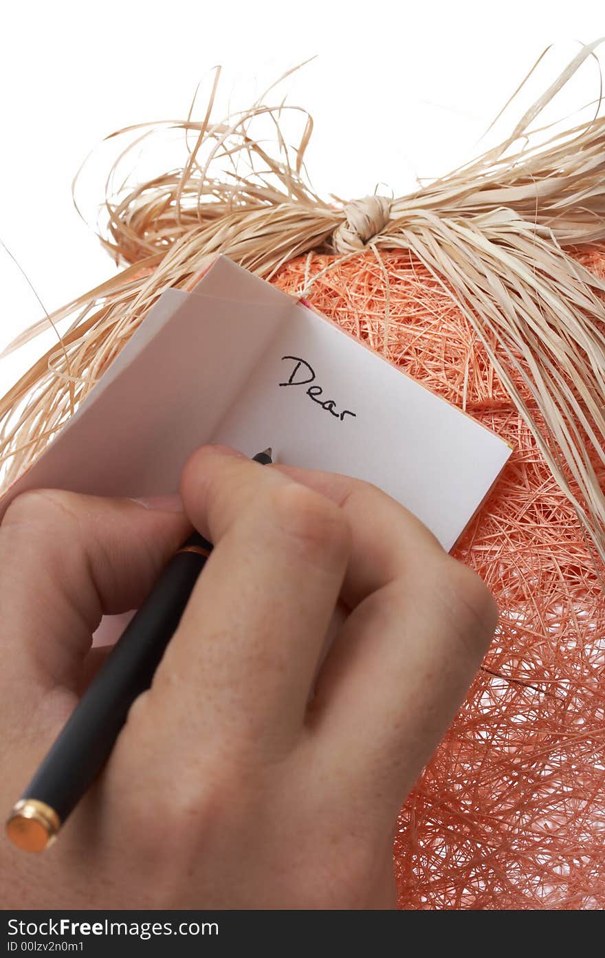 An orange gift box over a white background