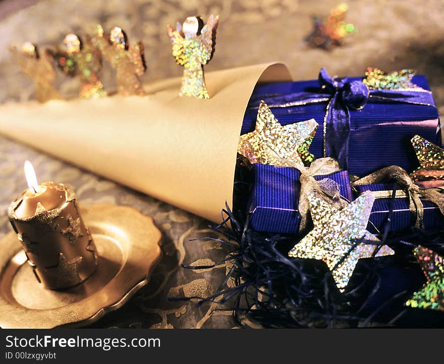 Christmas decoration on the table