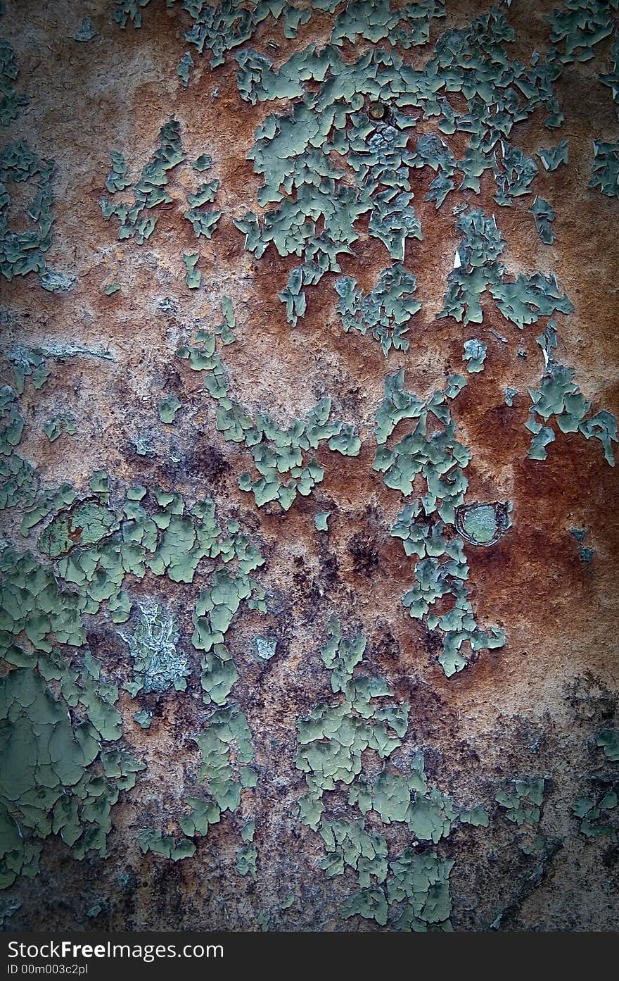 Dirty damaged rusty wall - texture and background