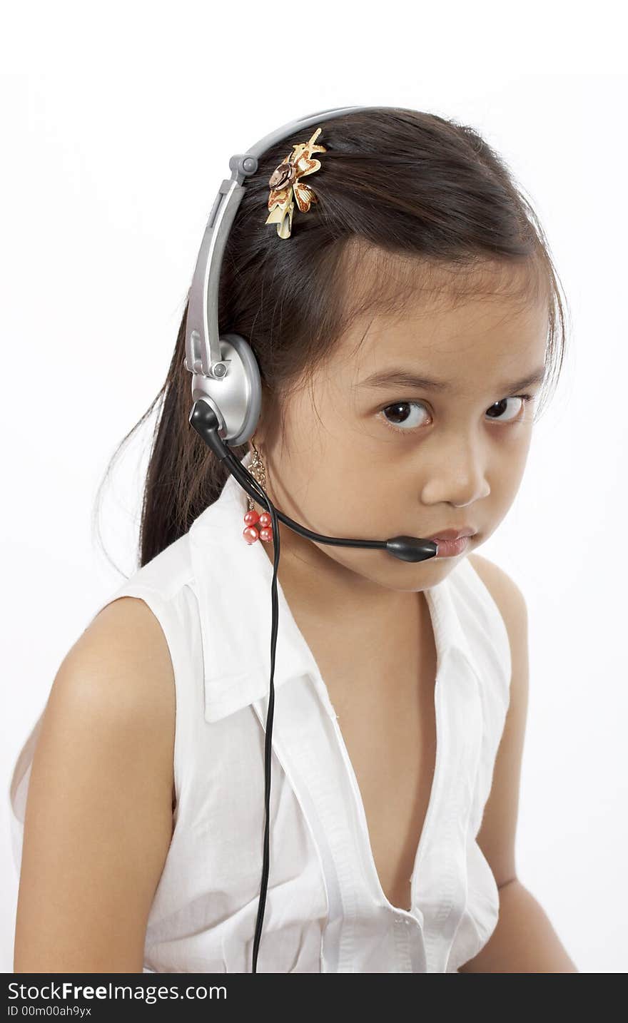 Girl With A Headset