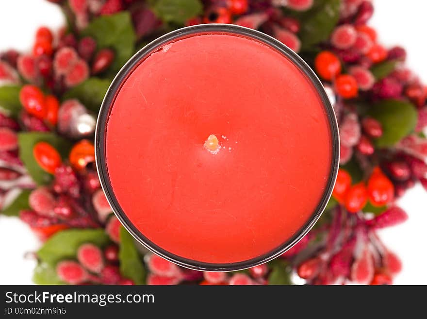 Holiday decoration isolated on a white background