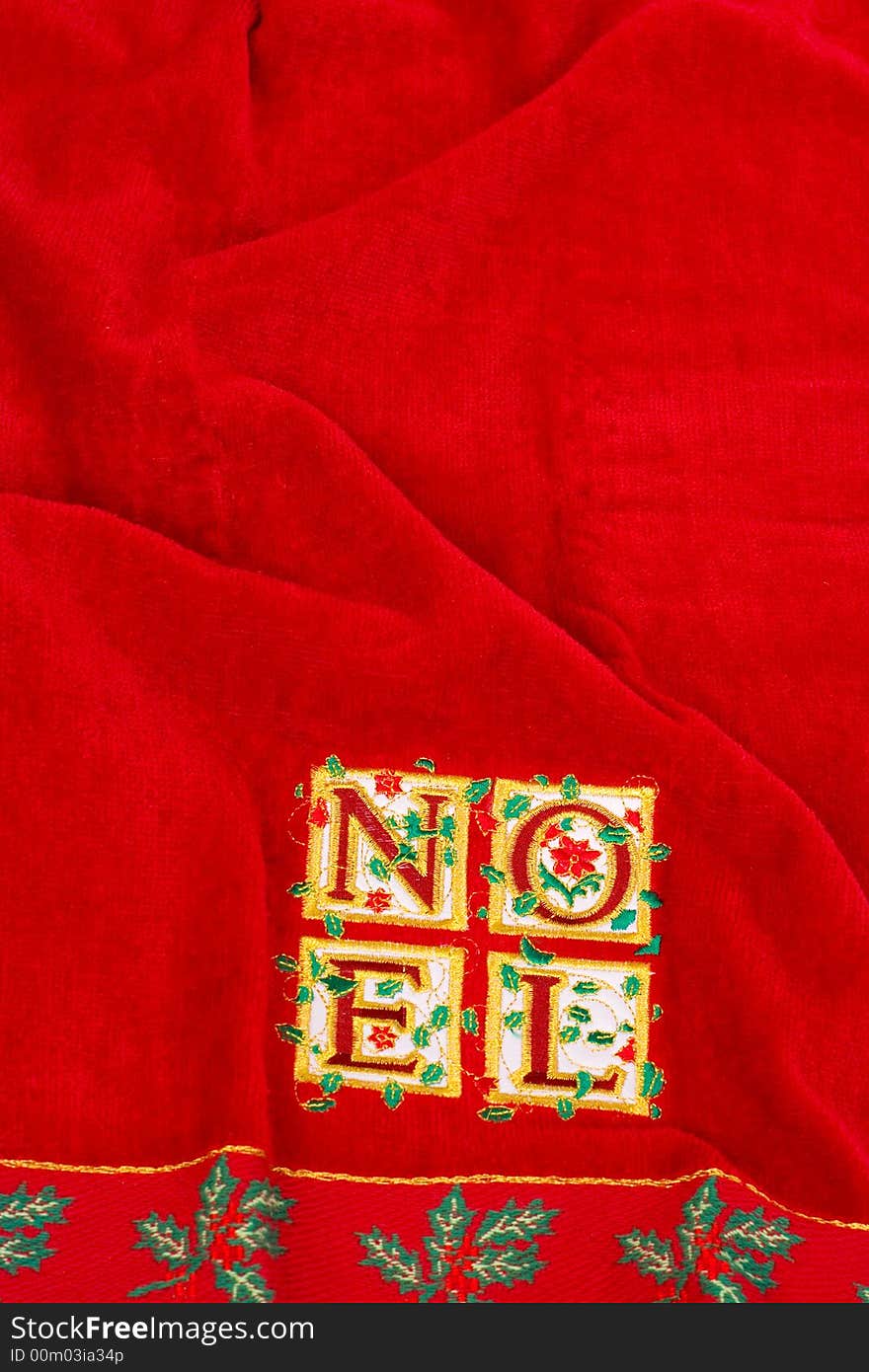 Close up of holiday rag. Close up of holiday rag