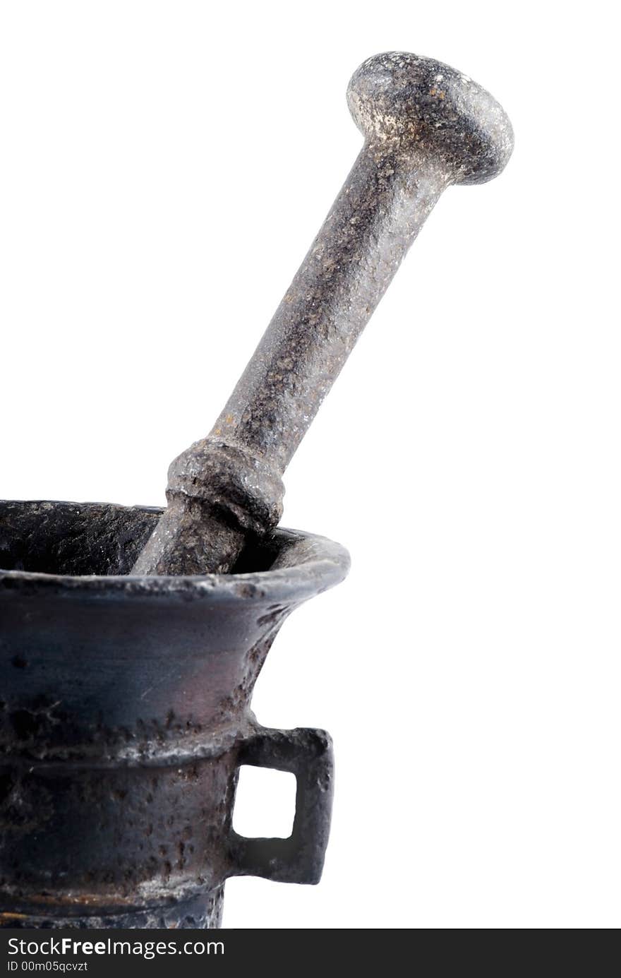 Old mortar and pestle