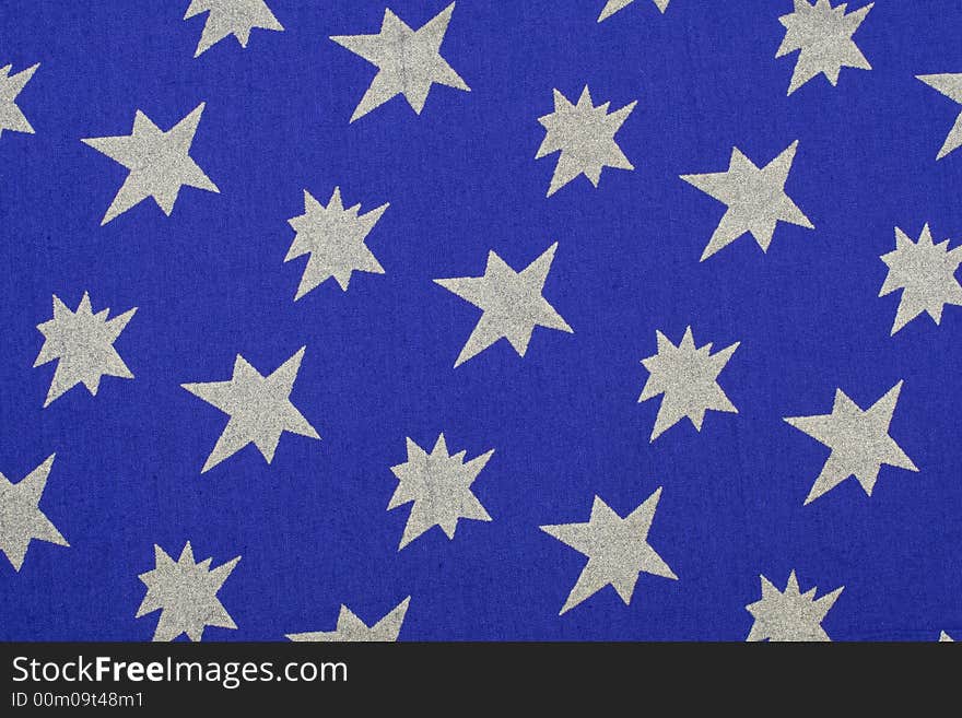 Blue christmas background with stars