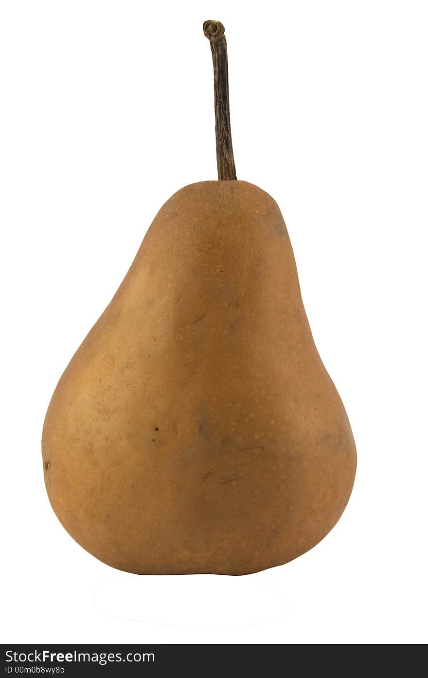 One Pear isolated on a white background.