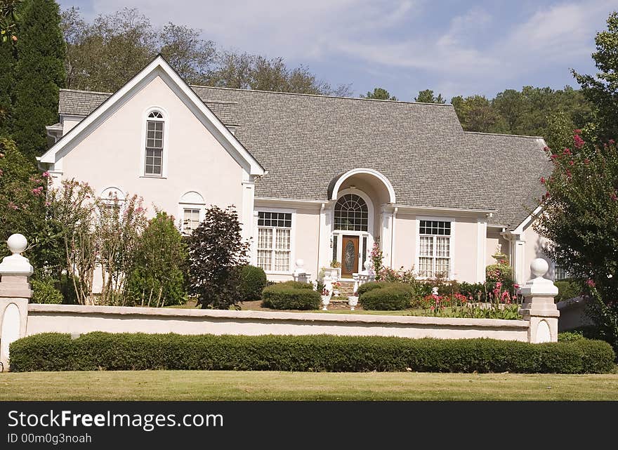 Pink And White Stucco