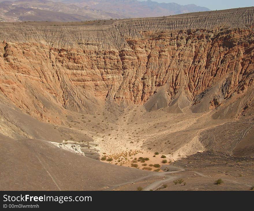 Ubehebe Crater is one of the many highlights in Death Valley NP in California