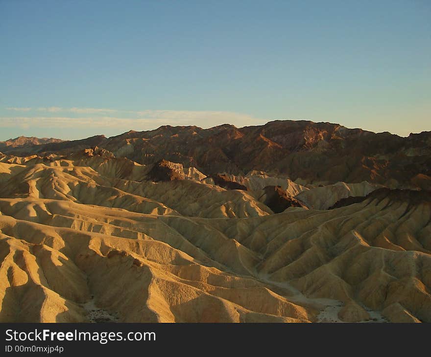 Zabriskie Point is one of the best known viewpoint in Death Valley NP