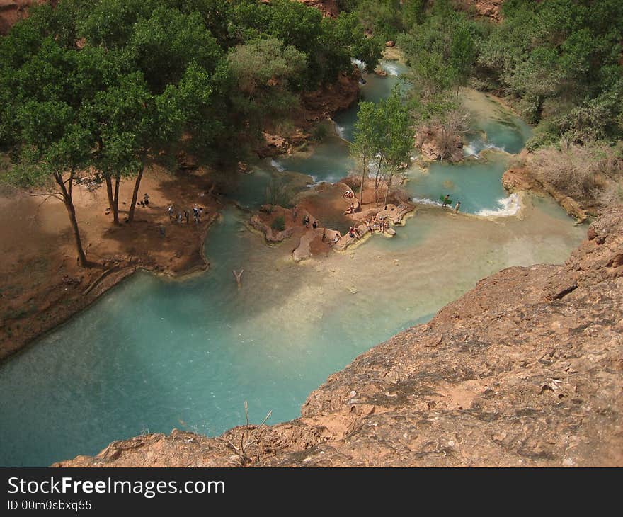 Pool below Havasu Falls