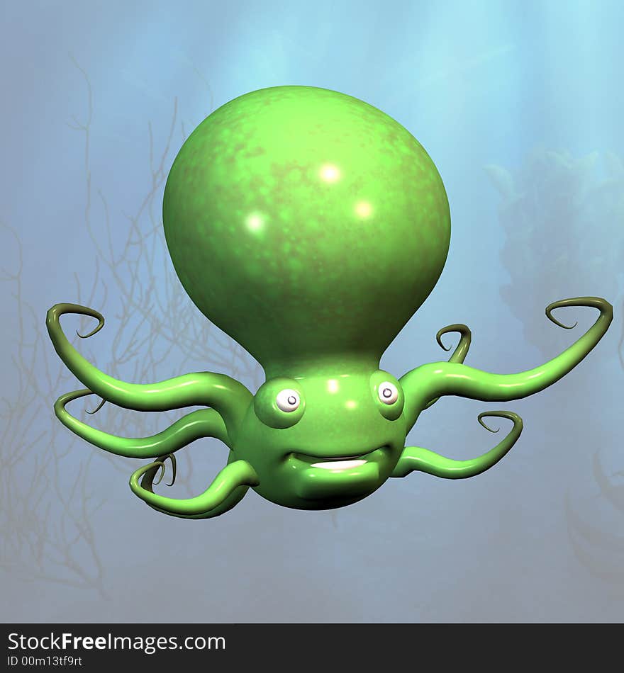 A very cute tentacle monster under the sea
With Clipping Path / Cutting Path. A very cute tentacle monster under the sea
With Clipping Path / Cutting Path