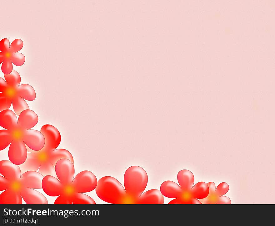 Flowers decoration for this spring background