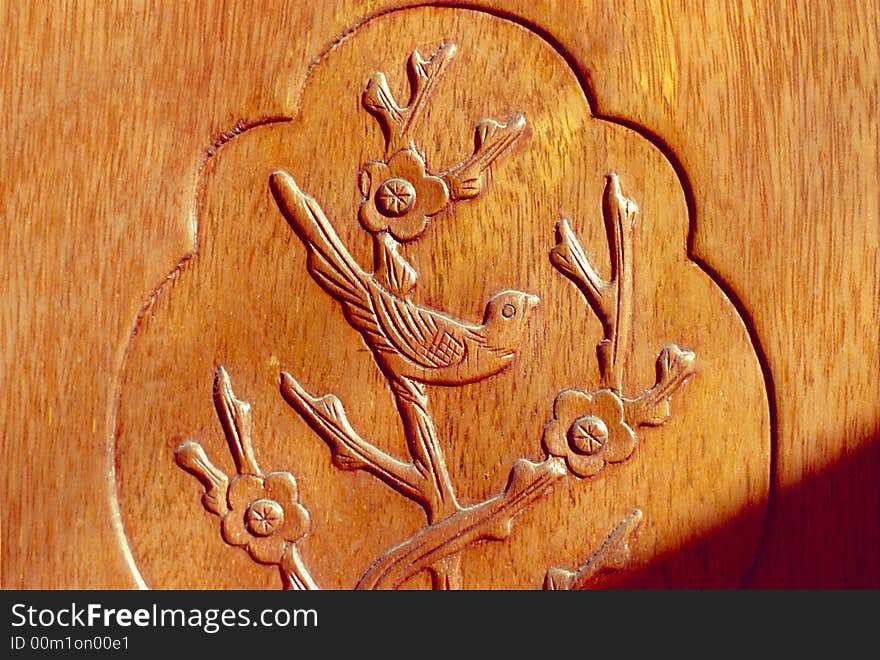 It is a chinese style relievo. and is a part of chinese furniture.
See more my images at :) http://www.dreamstime.com/Eprom_info