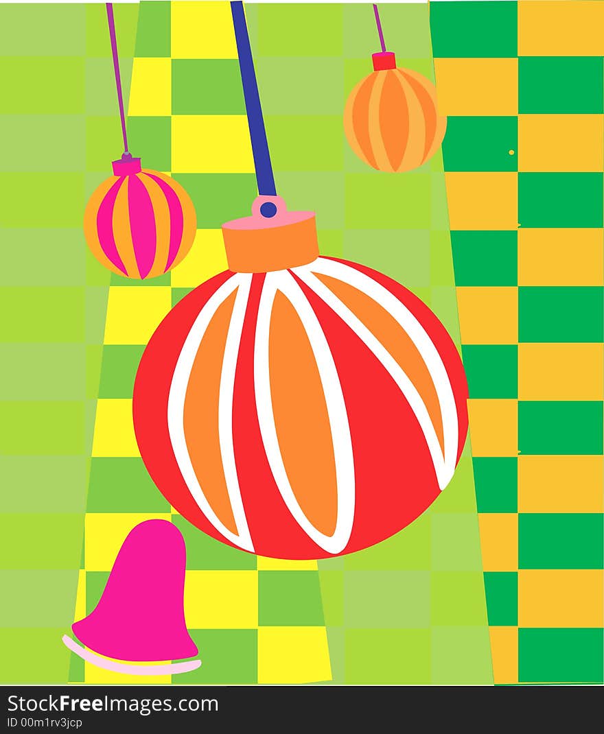 Illustration of Colourful hanging illuminating balloons