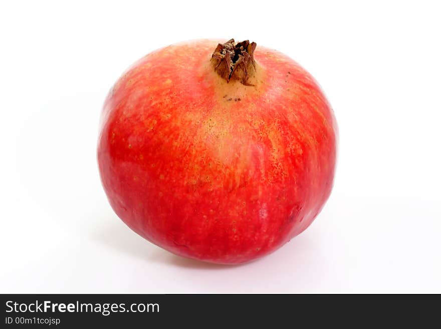 Red grenadine with white background