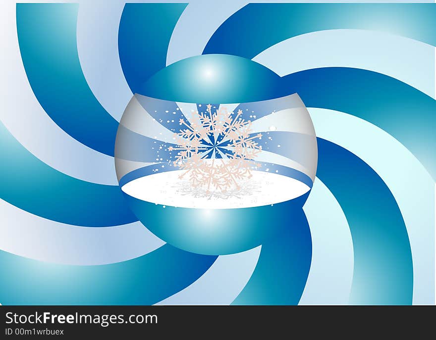 Illustration of christmas design in blue