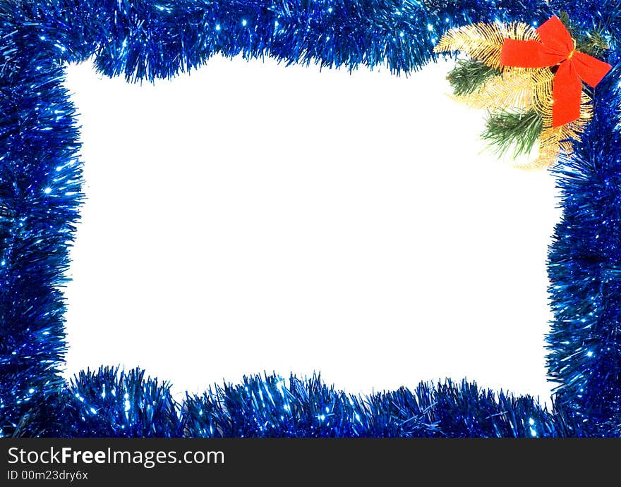 Christmas decoration on white backround