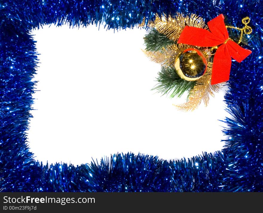 Christmas decoration on white backround