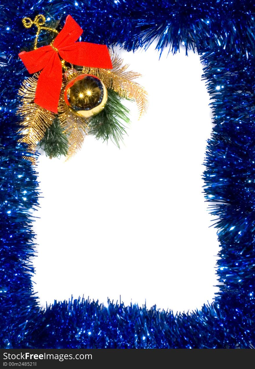 Christmas decoration on white backround