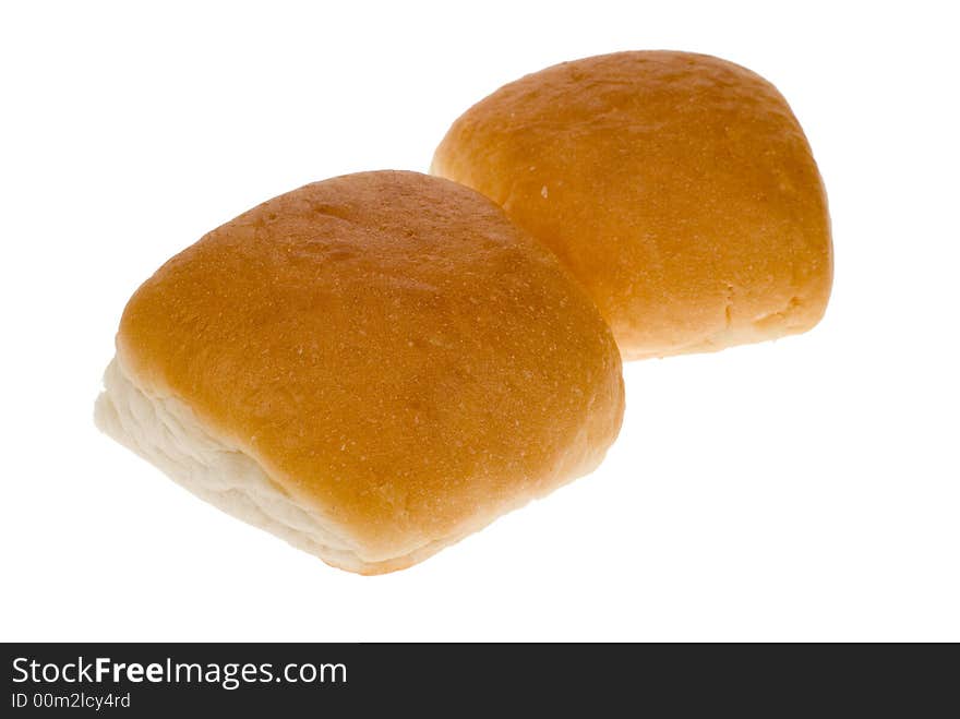 Bread buns isolated on a white background