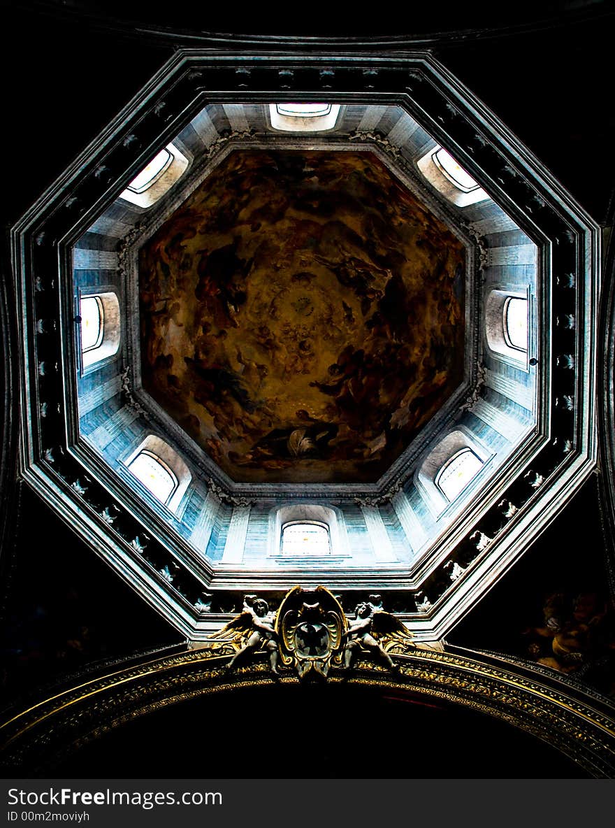 Ceiling in Catholic Church