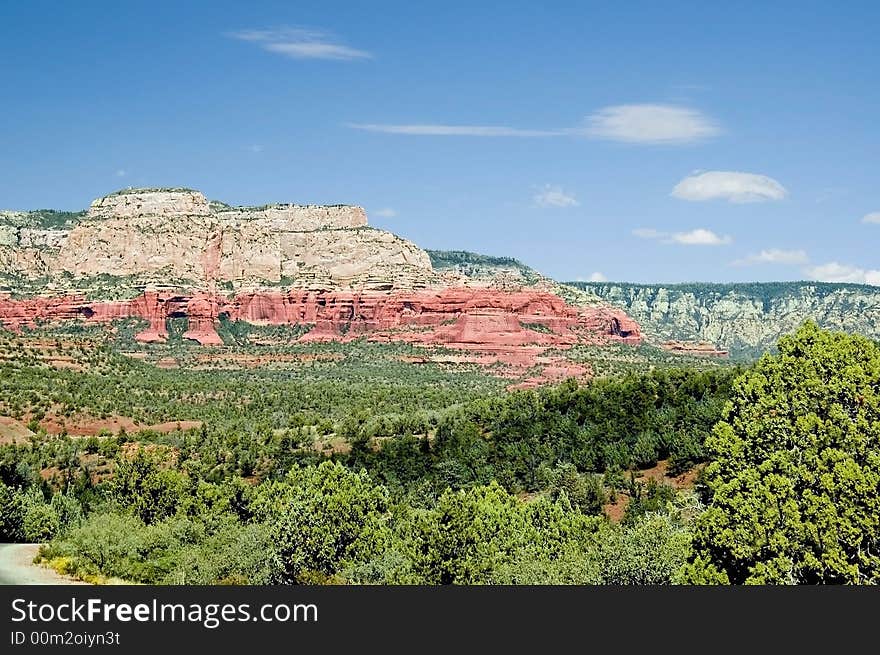 A picture of the beauty that is Sedona Arizona with the unique rock formations vegitation and  beautifull colors. A picture of the beauty that is Sedona Arizona with the unique rock formations vegitation and  beautifull colors