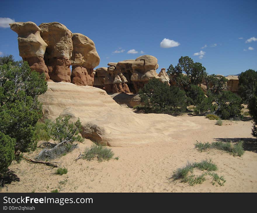 Devils garden located in Grand Staircase-Escalante National Monument.