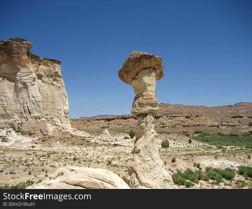 Wahweap Hoodoos are unusually shaped rock in Grand Staircase-Escalante National Monument.