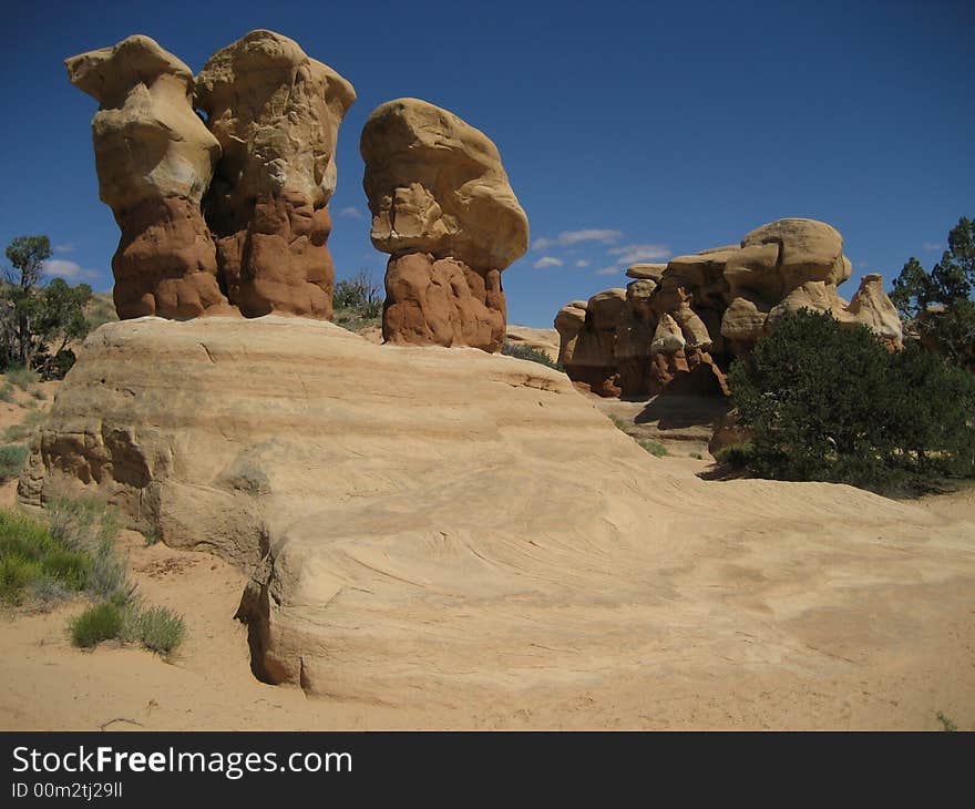 The picture taken in Devils Garden of Grand Staircase-Escalante National Monument.