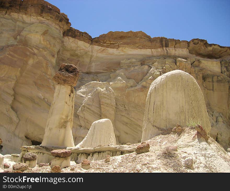 The picture taken in Wahweap Hoodoos Area in Grand Staircase-Escalante National Monument.