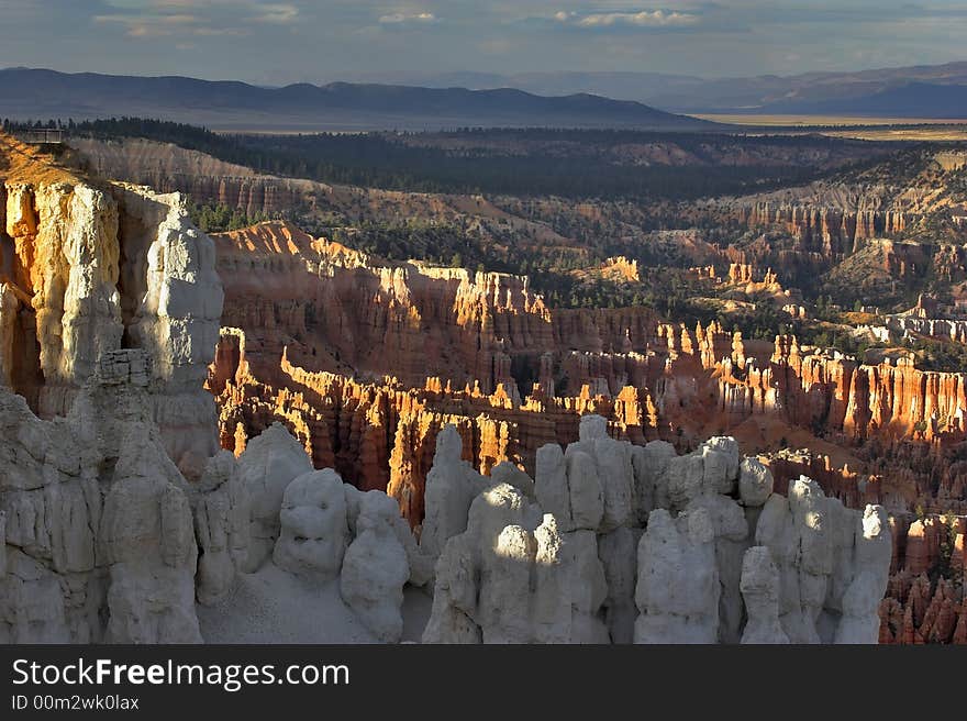 Columns From White Sandstone