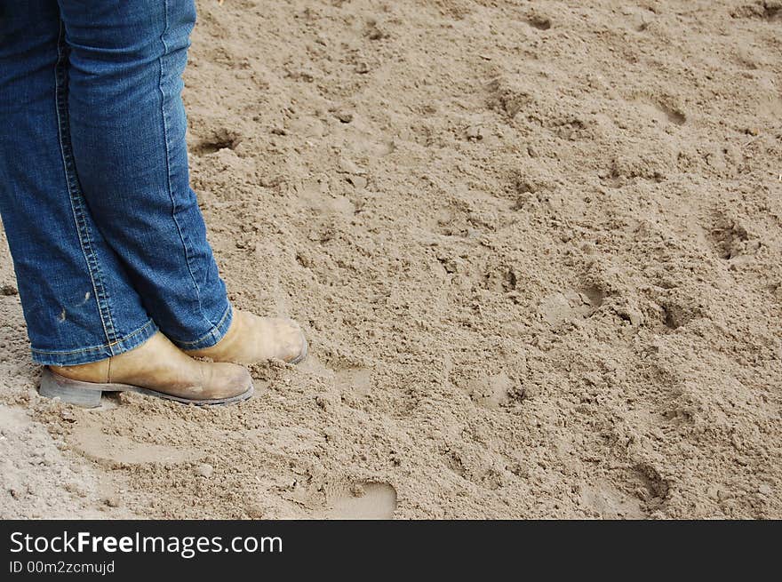 Shoes in the sand