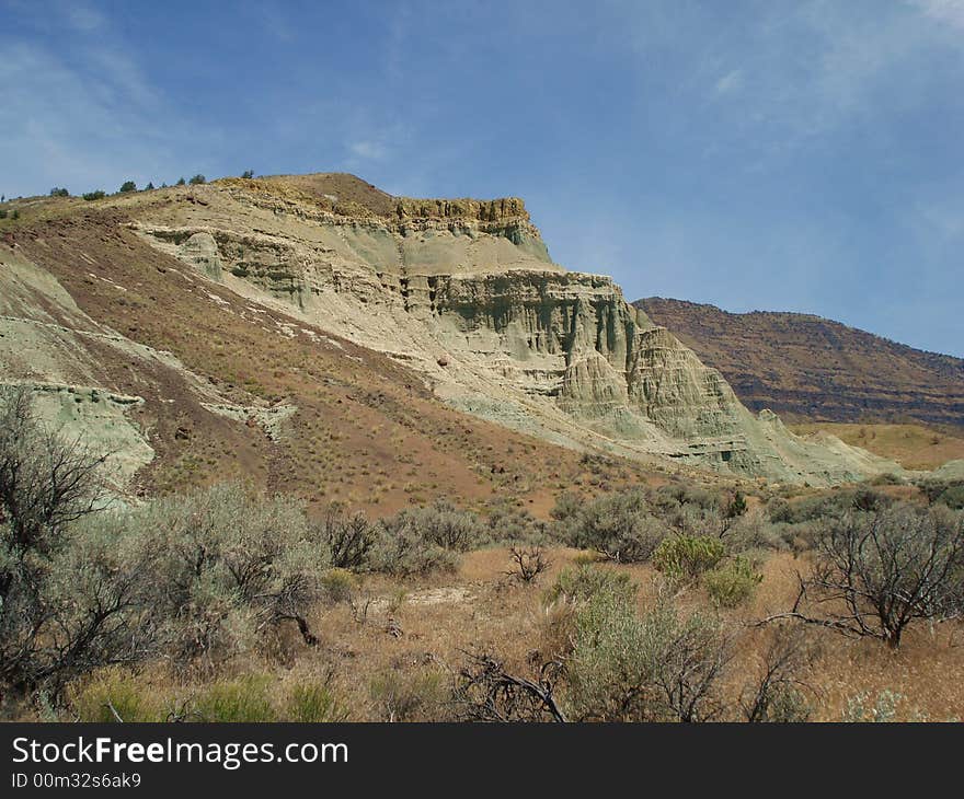 Beautiful Rock in Sheep Rock Unit of John Day Fossils National Monument. Beautiful Rock in Sheep Rock Unit of John Day Fossils National Monument.