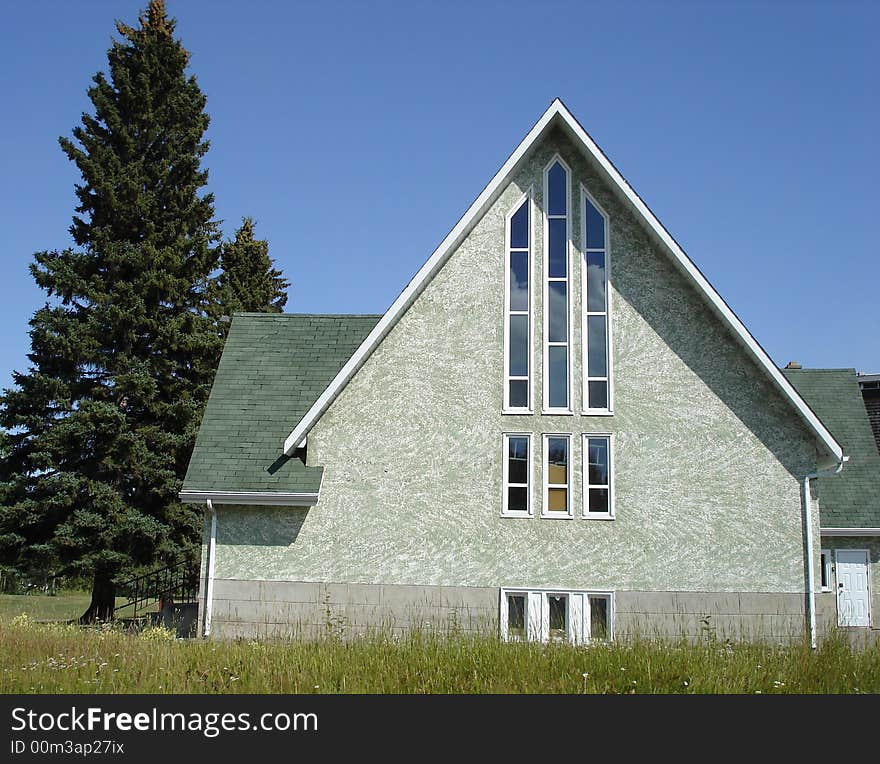 Close-up Of Old Stucco Church