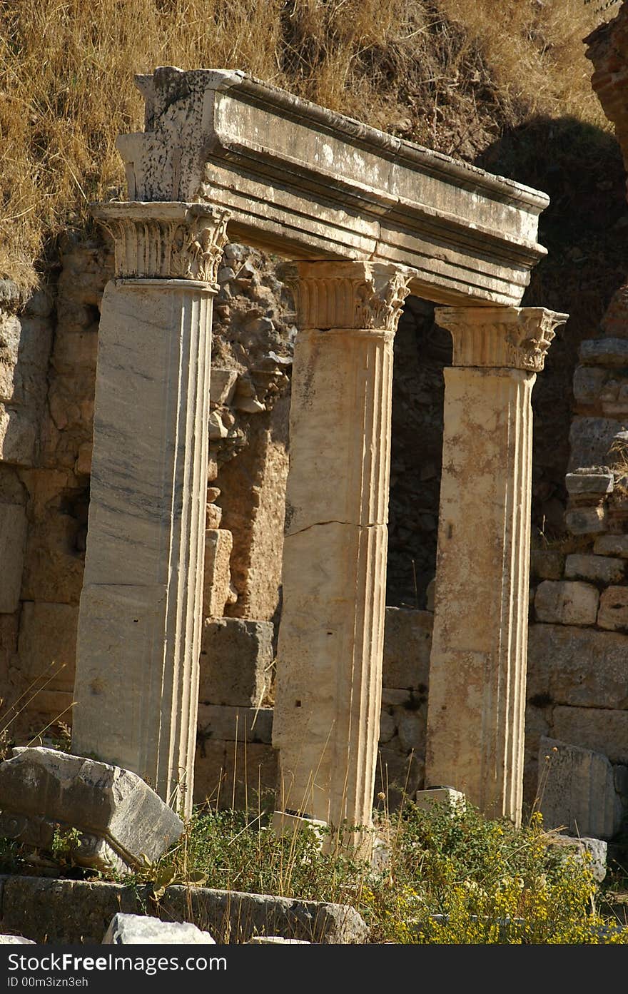 Ancient ruins in Ephesus, Turkey