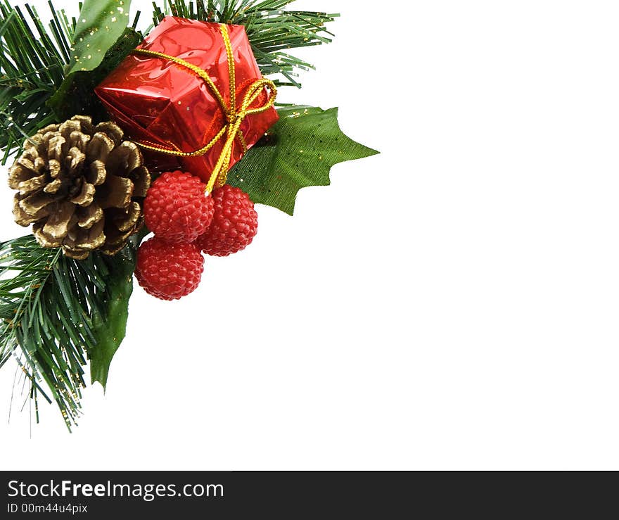 Christmas decoration isolated on a white background