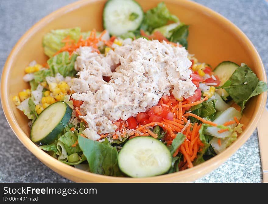 Delicious healthy salad