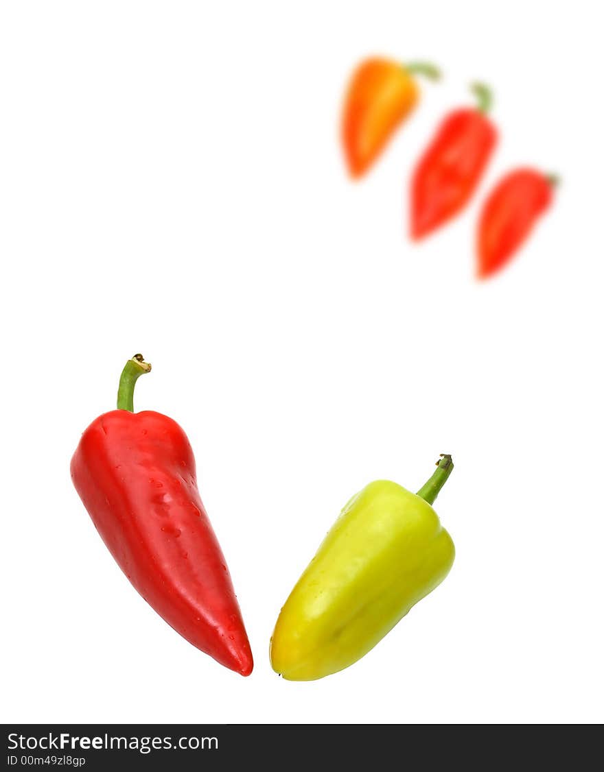 Family of peppers concept image