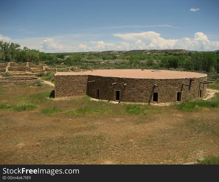 Great Kiva can be found in Aztec Ruins National Monument in New Mexico