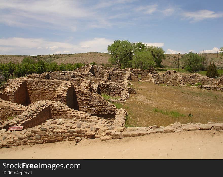 West Ruins are protected in Aztec Ruins National Monument