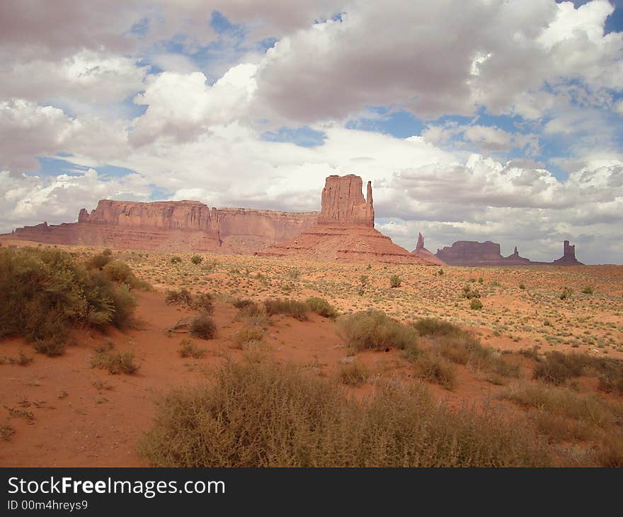 Monument Valley is very popular destination on the border of Arizona and Utah