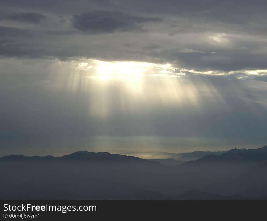 Sunlight Beaming Through