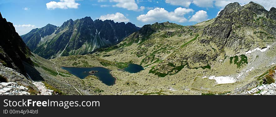 High Tatras mountain panoramic picture, Slovakia. High Tatras mountain panoramic picture, Slovakia