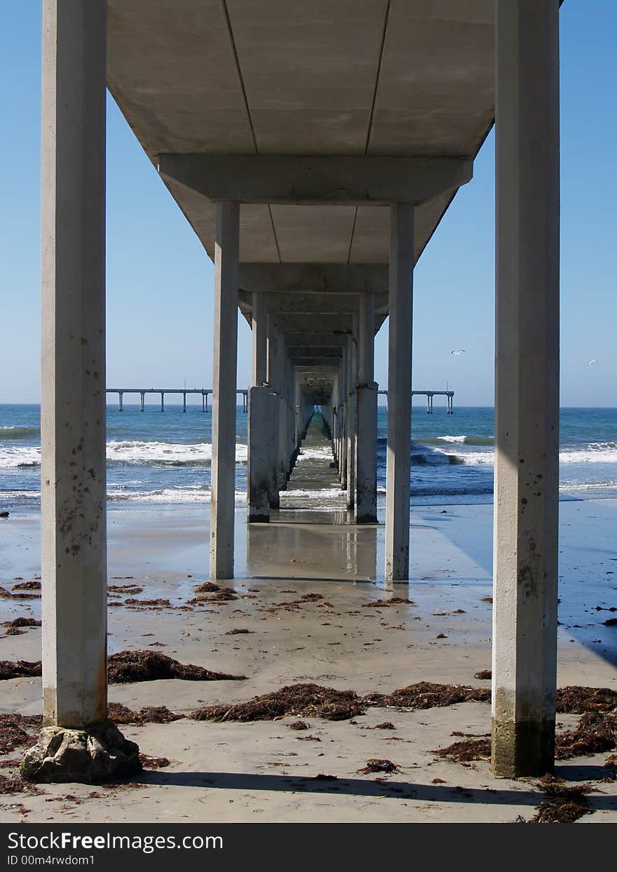 Ocean beach pier in San Diego