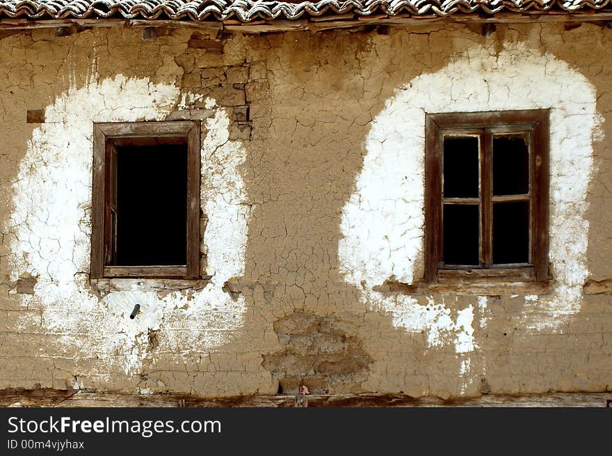 Old Turkish house from ruins. Old Turkish house from ruins